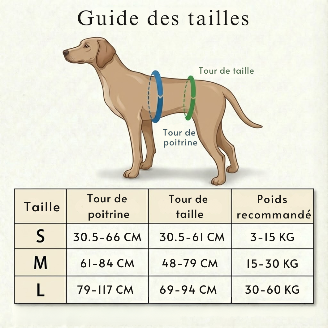 Harnais de mobilité pour chien