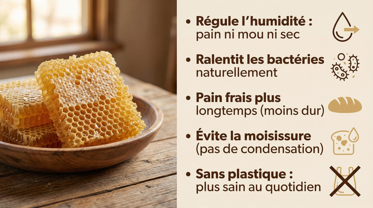 Sac à Pain en Cire d'Abeille La Maison de Louise — Format 30 x 40 cm